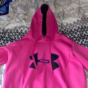 Pink Under Armour Hoodie size small